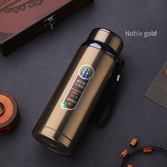 0.6/0.8/1/1.2/1.5L Stainless Steel Vacuum Flask Travel Sports Household Water Bottle Coffee Tea Water Bottle