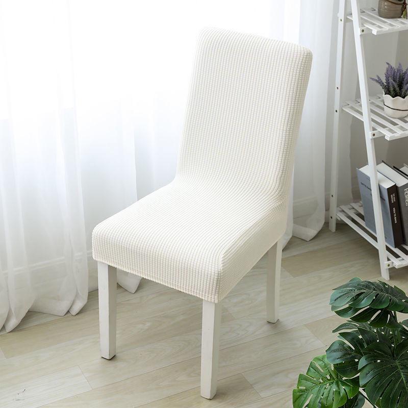 1PC Dining Chair Cover Jacquard Spandex Slipcover Protector Case Stretch for Kitchen Chair Seat Hotel Banquet Elastic