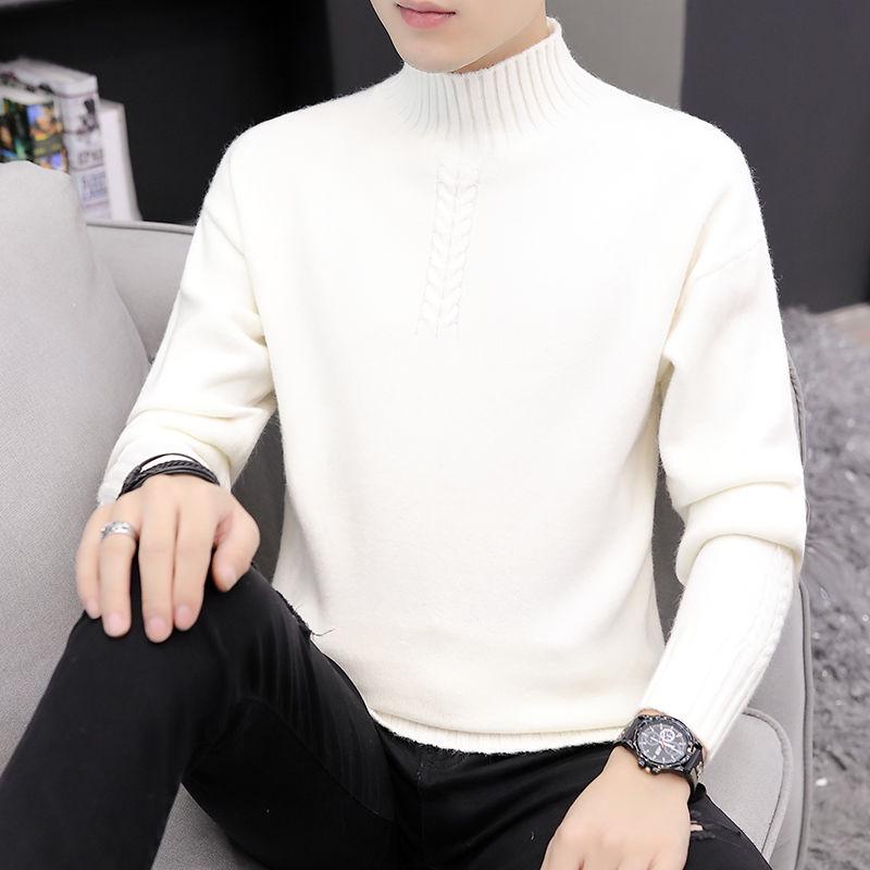 Winter Thick Warm Sweater Men Turtleneck Brand Mens Sweaters Slim Fit Pullover Men Knitwear Male