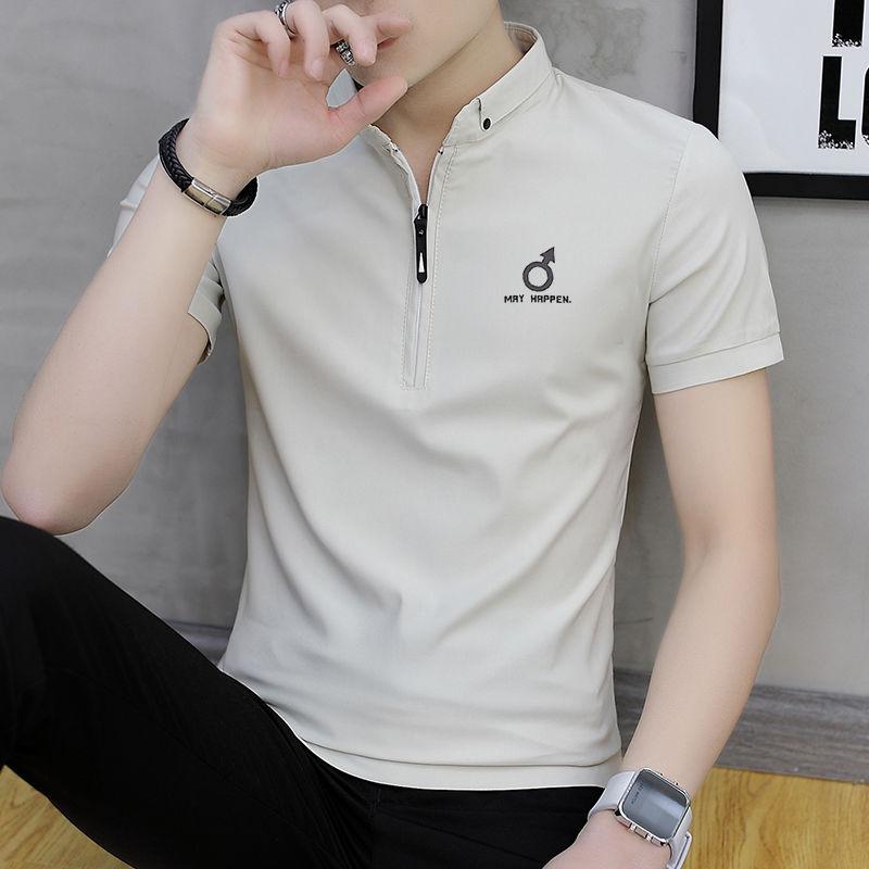 Men's POLO Shirt Summer Short-sleeved T-shirt Pure Cotton Loose Casual Business Trend Compassionate Shirt