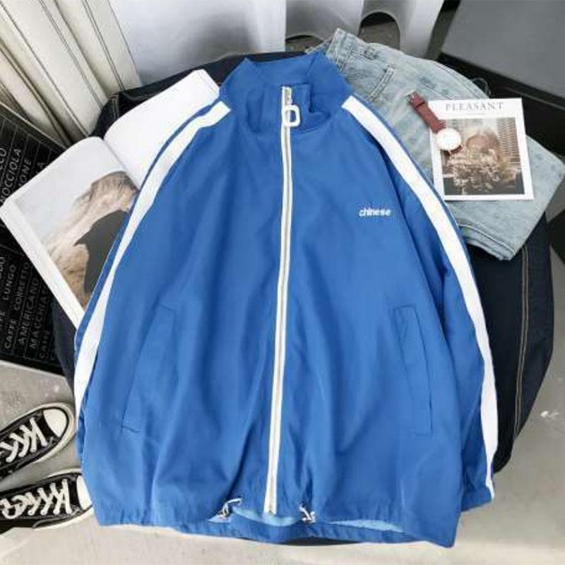 Jacket Male Student Jacket Baseball Uniform Sports Loose Bf Sports Wind Ins Tide Wild Summer Thin Section Sun Protection Clothing