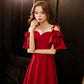 Toast Dress Bride Wine Red Long Style Can Usually Wear Wedding Evening Dress Female Sling Atmosphere Back To The Door Was Thin