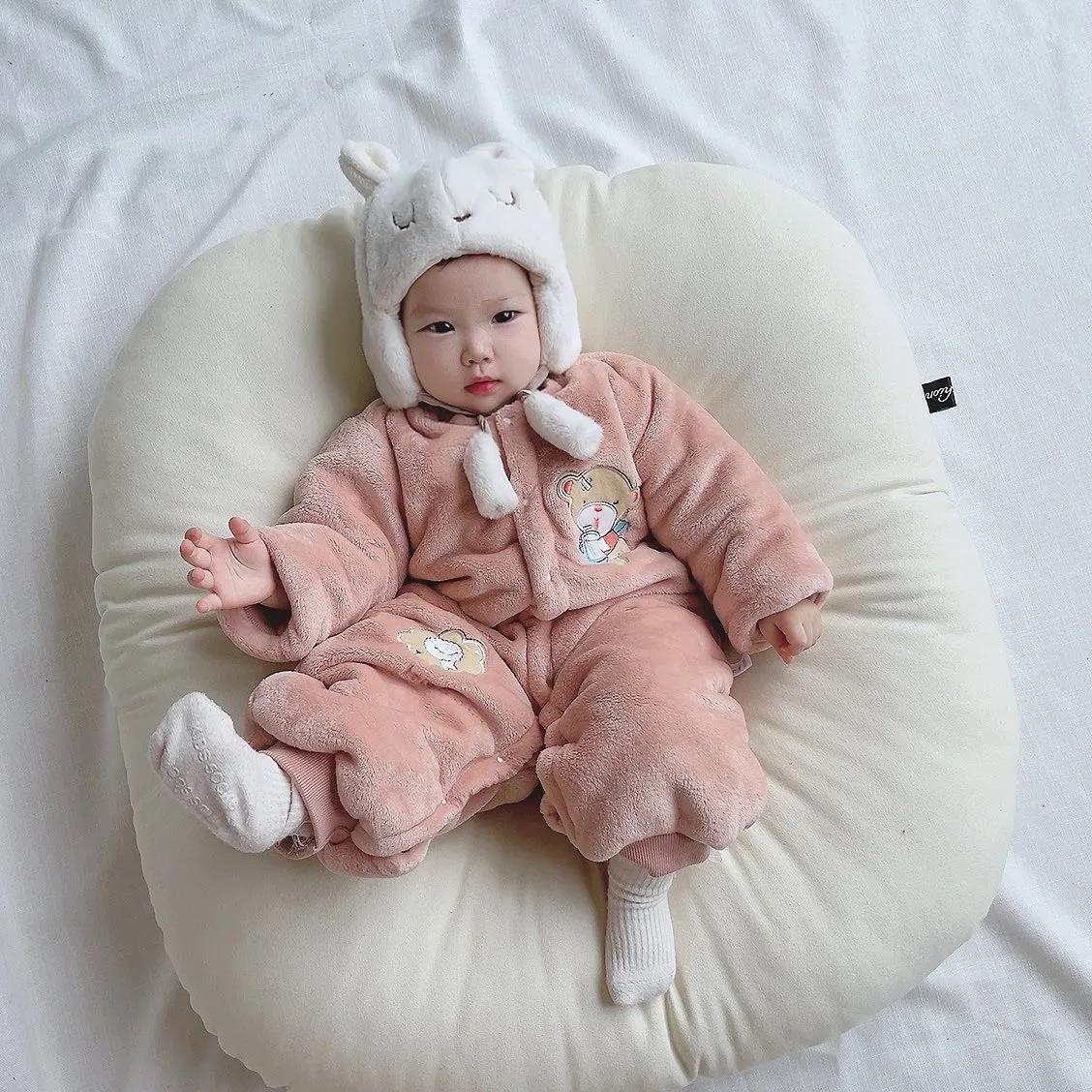 Baby One-piece Clothes Spring and Autumn Male and Female Baby Cotton Warm Outdoor Clothes Can Be Opened File Climbing Clothes