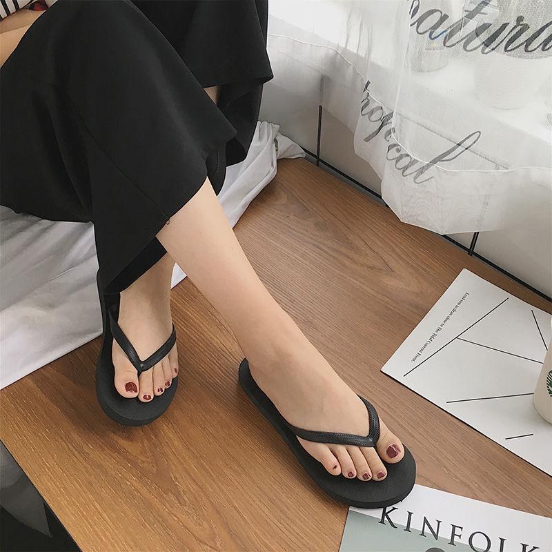 Slippers Women's Slippers Flip Flops Sandals Shoes Beach Casual Slipper Open Toe Flat Shoes Outside