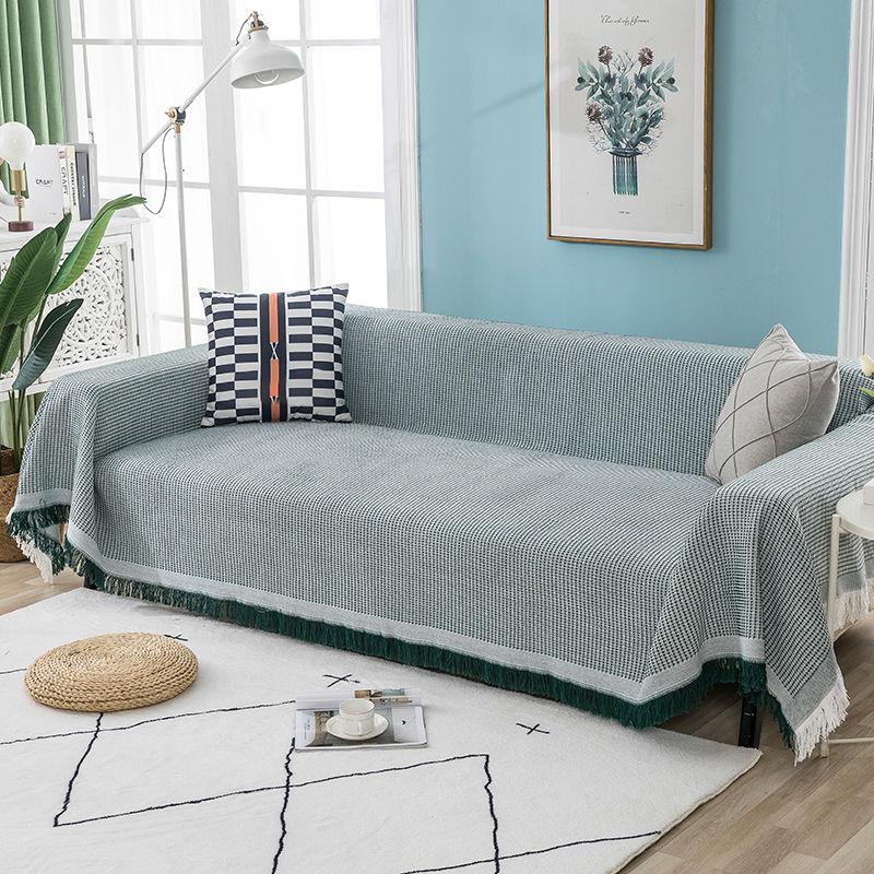 Four Seasons Universal Sofa Blanket Nordic Style Sofa Towel Sofa Cover Sofa Cushion Dustproof Cloth Double-sided Available