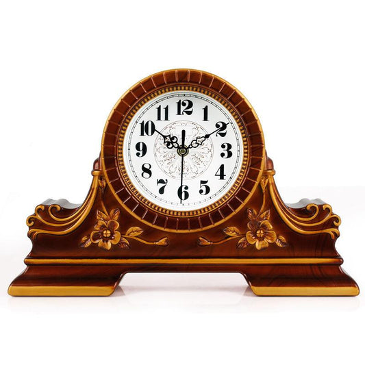 Living Room Clock Fashion Mute Bedroom Desk Clock Ornaments Quartz Clock European Creative Clock Home