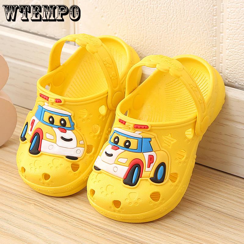 Car Children's Hole Shoes Baby Sandals and Slippers Children's Slippers Boys and Girls