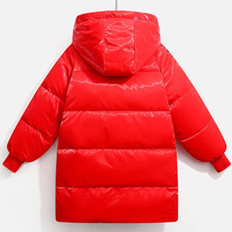 Children's Down Jackets In The Long Section for Boys Girls Thicken Winter Coats for Children with Hooded Babies and Infants Children's Clothing