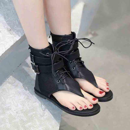 Plus Size 35-40 Summer Women Outdoor Rome Flip Flop Flat Bohemian Beach Shoes Non-slip Office Lady Sandals