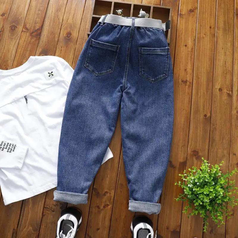 Boys Jeans Autumn and Winter Korean Version of Trousers Children's Thin Casual Pants Leggings Children's Clothing