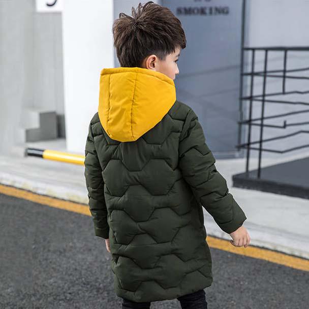 Jacket for Boy Winter Coat Kids Warm Thick Cotton Children Outerwear Teenage Boys Warm Parkas