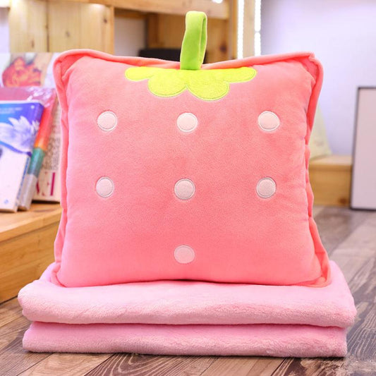 Pillow Quilt Dual-purpose Office Backrest Back Cushion Three-in-one Nap Blanket Nap Pillow Artifact Air Conditioner Is Skin-friendly and Soft