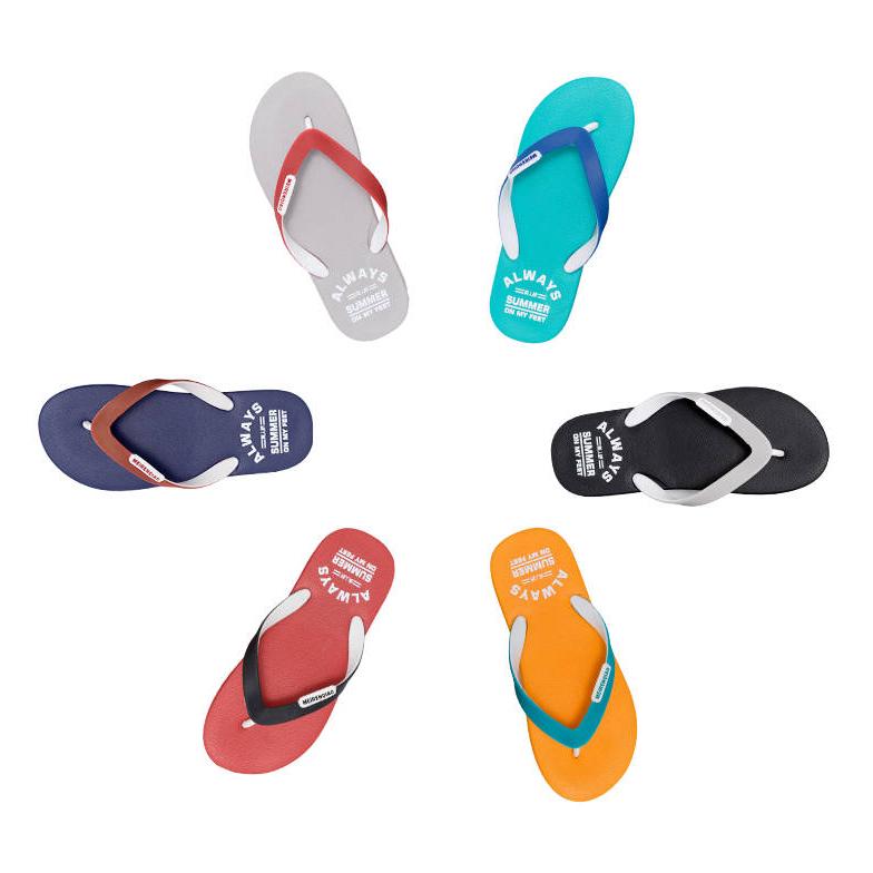 Summer Men's Flip Flop Slippers Fashion Patchwork Outdoor Male Slippers Flip Flops Beach Slippers