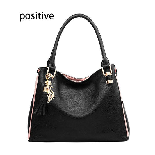 Big capacity European and American style Shoulder Handbag Trendy wild Woman bag Patent leather bag