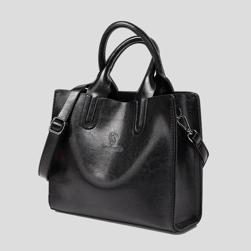 Leather Texture Handbag Fashion Handbag Wild Lady Shoulder Bag Big Bag Soft Leather Ladies Bag