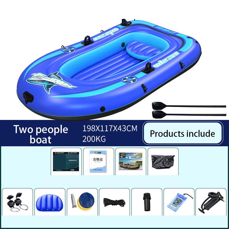 Inflatable Boat Rubber Boat Thickened Kayak Wear-resistant Assault Boat Fishing Boat Hovercraft 2-3 People Kayak