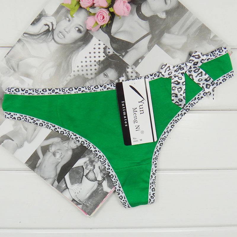 6 Pcs/Lot Brand Sexy Women Cotton G-String Thongs Low Waist Panties Ladies' Seamless Underwear