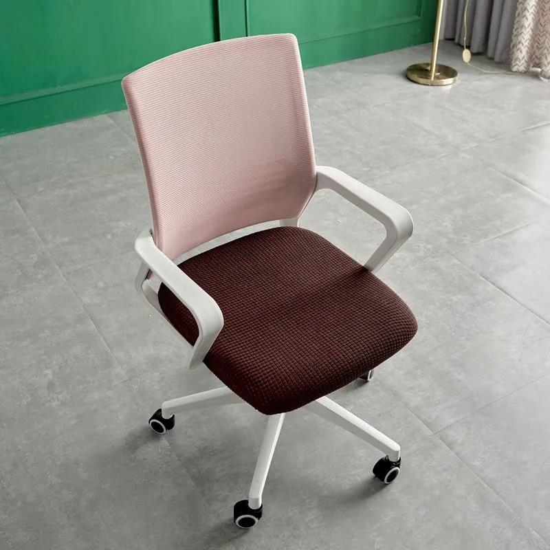 Nordic Style Elastic Fabric Computer Office Chair Cover Universal Home Four Seasons Modern Minimalist Rotating Chair Cover