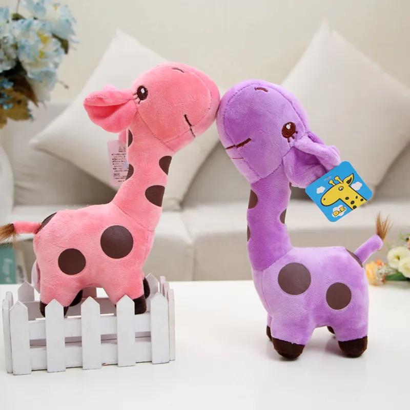 Lovely Colorful Little Giraffe Fawn Sika Deer Cute Plush Doll Soft Plush Toys Children's Birthday Gift