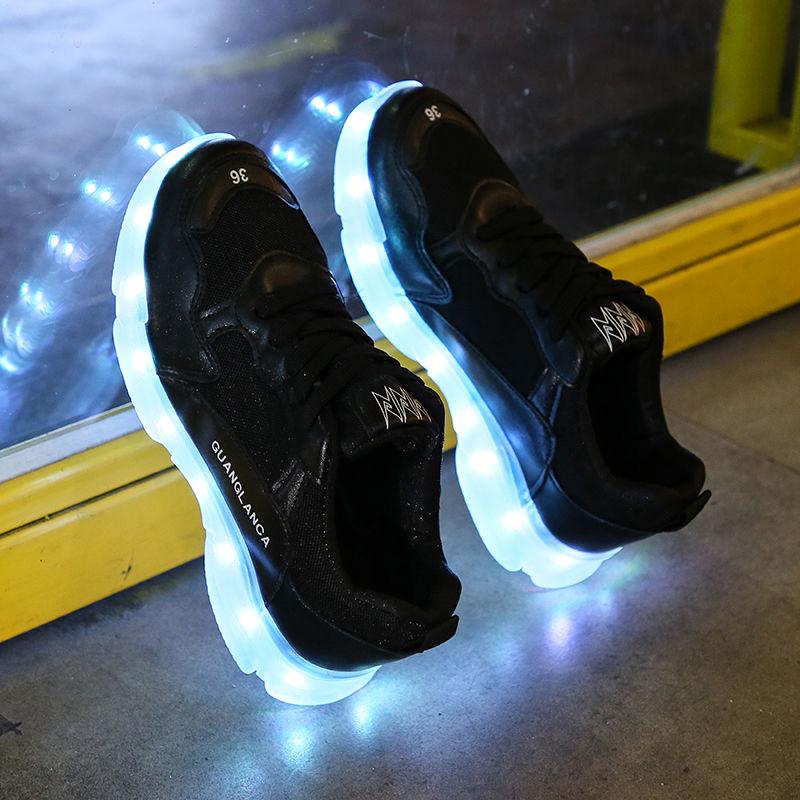 Unisex Led Shoes Fashion Couple Led Luminous Sneakers Zapatos Hombre Led Light Shoe Kids Boy Girl Glowing Shoe