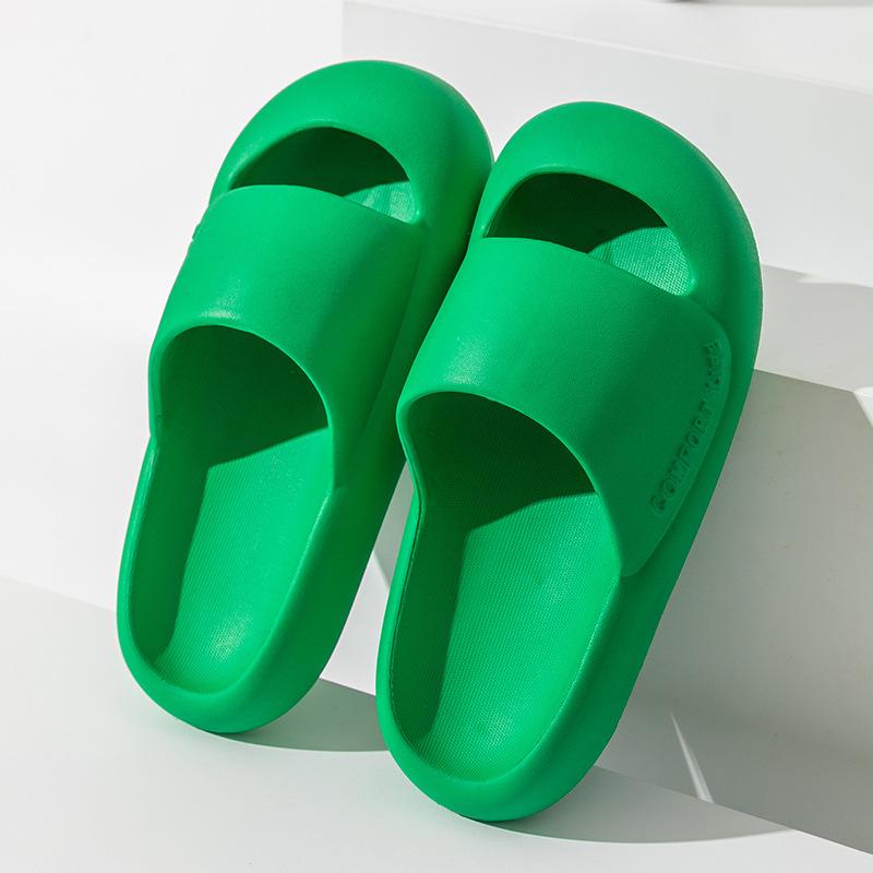 Soft Sandals and Slippers Thick Bottom Indoor Home Women Summer Home Non-slip Outer Wear Soft Bottom Toe Slippers Men