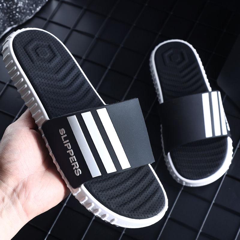 Slippers men's summer word slippers wear sandals and slippers men's soft bottom beach slippers