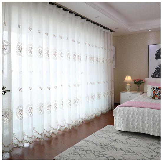 Europe White Yarn Curtain Window Tulle Curtains for Living Room Kitchen Modern Window Treatments Voile Curtain