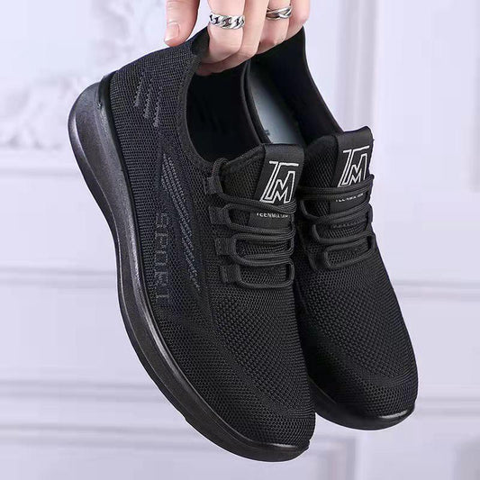 Men's Soft-soled Old Beijing Cloth Shoes Spring and Summer Men's Shoes Sneakers Dad Casual Shoes Husband Work Mesh Shoes