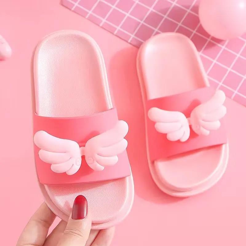 Slippers Baby Kids Girls Boys Home Slippers Cute  Non-slip Floor Family Flip Flops Summer Beach Shoes