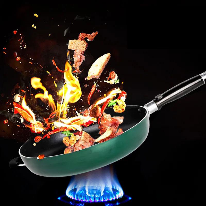 Pan Non-stick Pan Frying Pan Home Breakfast Pot Pancake Panprint Pan Cooking Pot Kitchen Utensils Wok