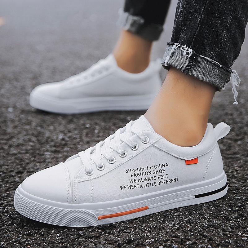 Men's Spring Breathable Casual Sports Shoes Students All-match Canvas Shoes Low-cut Men's Korean Style Trendy Sneakers