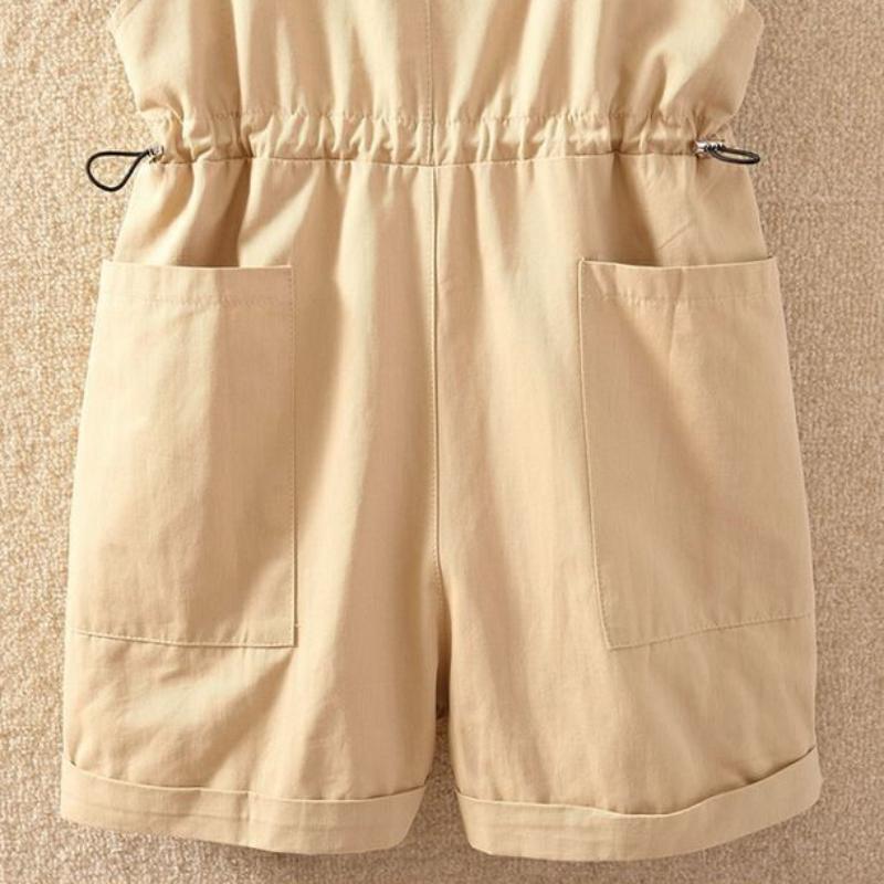 Wide Leg Strap Shorts Women Spring and Summer New Korean Style Loose and Cute Workwear Jumpsuit