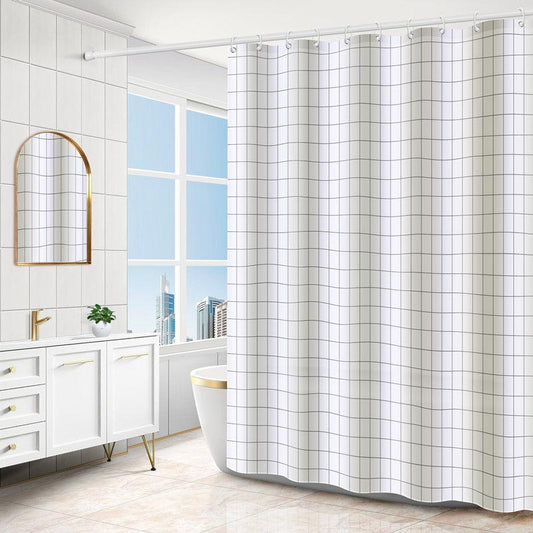 Bathroom Shower Curtain Cloth Waterproof and Mildew-proof Thickened Sanitary Partition Curtain Frosted Transparent Curtain