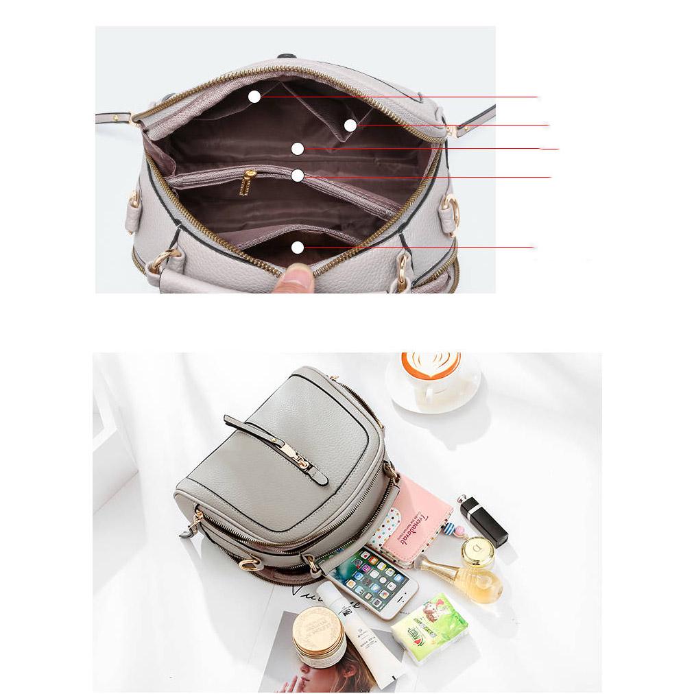 Handbag Trendy wild Patent leather bag Genuine Leather Woman bag European and American Shoulder