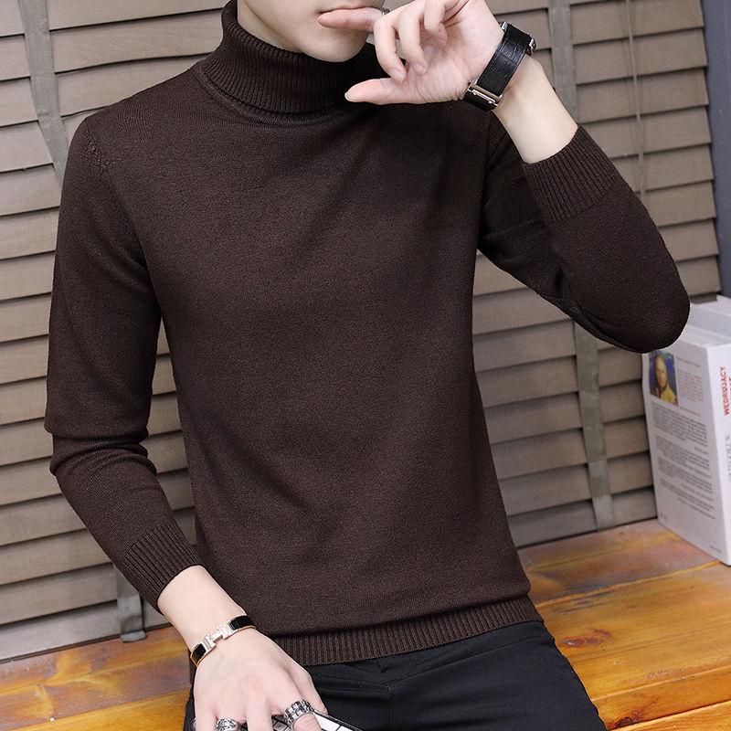 Cashmere Sweater Men Turtleneck Brand Mens Sweaters Slim Fit Solid Color Pullovers Men Knitwear Male