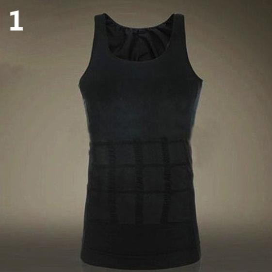 Men's Slimming Body Shaper Waist Training Corset Tank Top Vest