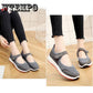 Women's Casual Running Breathable Woven Mesh Fabric Flat Shoes