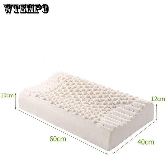 Adult Massage Pillow Thai Natural Latex Pillow Protection Cervical Rubber Memory Pillow