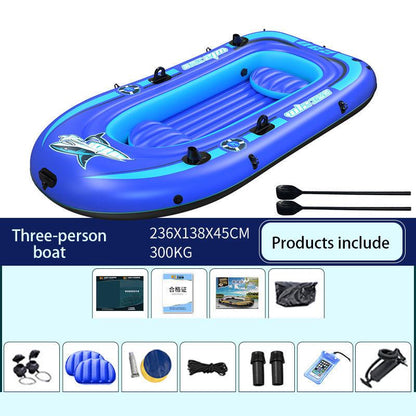 Inflatable Boat Rubber Boat Thickened Kayak Wear-resistant Assault Boat Fishing Boat Hovercraft 2-3 People Kayak