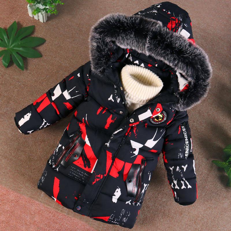 Camouflage Winter Down Parka Jackets for Boy Girls Down Coat Thick Warm Kids Children's Jackets