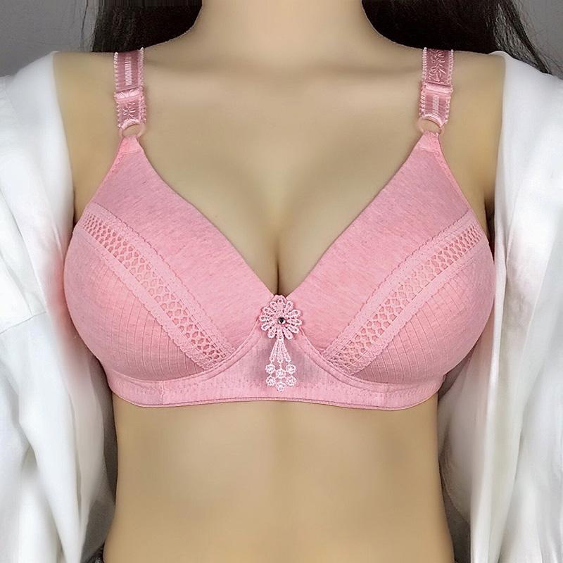 No Steel Ring Sexy Underwear Thin Women's Underwear Gathers Up The Breast Bra Comfortable and Breathable Bra Cotton Fabric Comfortable and Breathable