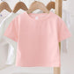 Summer Kids Cute T Shirts Short Sleeve Tops Korean Style O-neck Loose T Shirts For Children Girls Boys