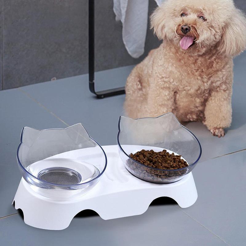 Non-Slip Double Cat Bowl Dog Bowl With Stand Pet Feeding Cat Water Bowl For Cats Food Pet Bowls For Dogs Feeder Product Supplies