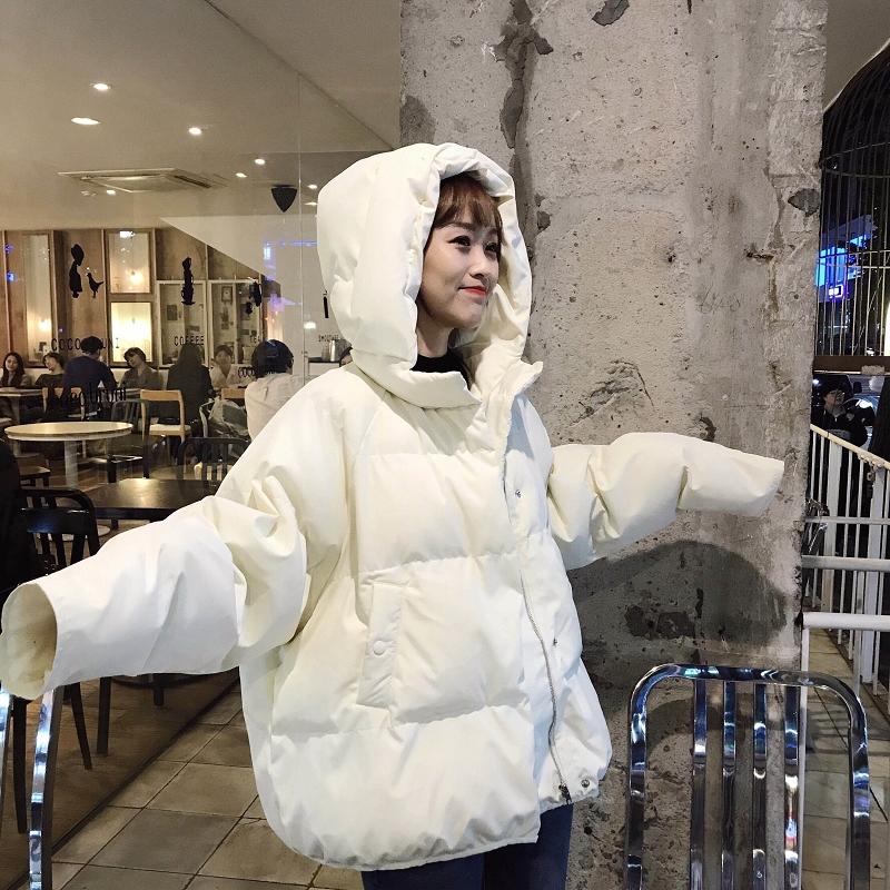 Winter Fashion Women's Short Coat Thick Loose Small Size Down Padded Jacket Trend Wild Hooded Ladies Padded Jacket