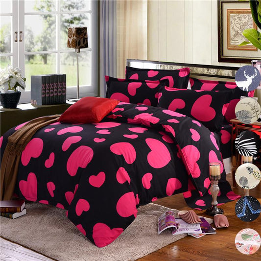 Simple Style New Bedding Set 3pcs/4pcs Children Printing Duvet Cover Set