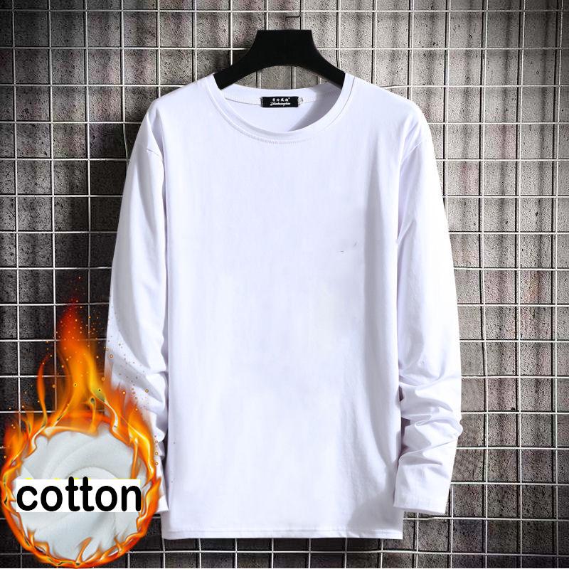 Men's Shirts, Warm Clothes, Wild T-shirts, Men's Clothing, Autumn and Winter Long-sleeved T-shirts