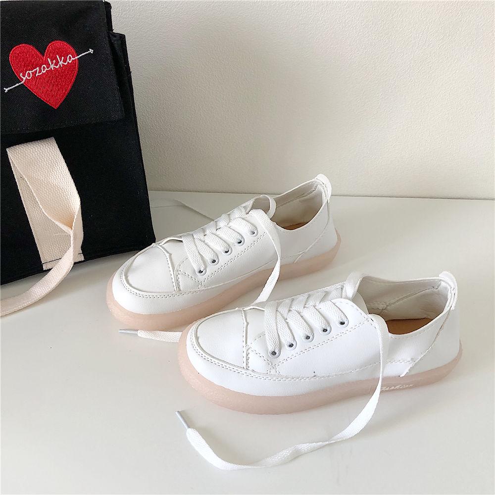 Classic White Shoes Woman Casual Canvas Shoes Female Summer Women Sneakers Lace-Up Flat Trainers Fashion Women Vulcanize Shoes