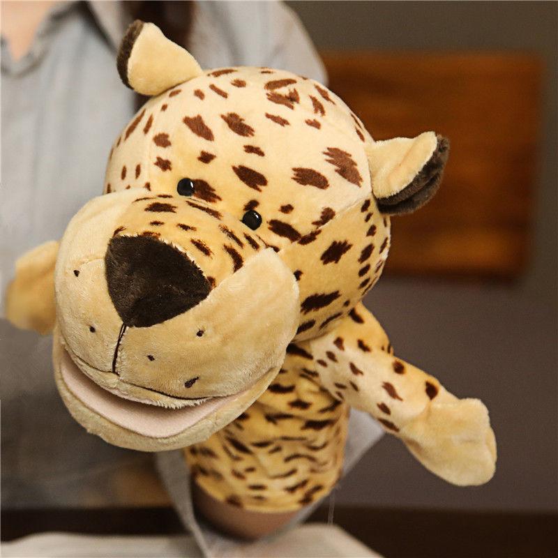 Lovely Delicate Baby Child Little Animal Glove Puppet Finger Sack Plush Toy Open Mouth Parent Child Interactive Glove Doll