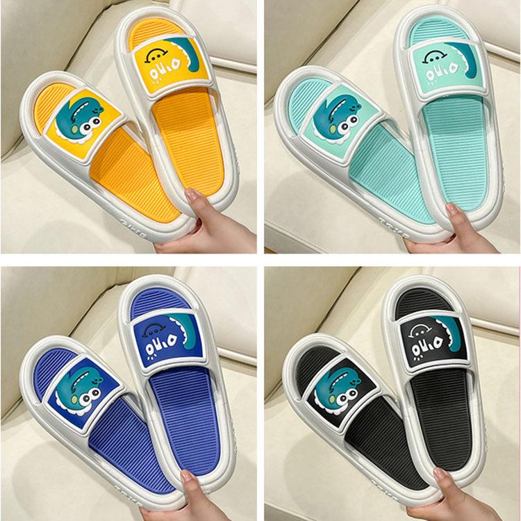 Cartoon Dinosaur Slippers Summer Men and Women Non-slip Slippers Beach Outdoor Slippers Indoor Bathroom Slippers Unisex