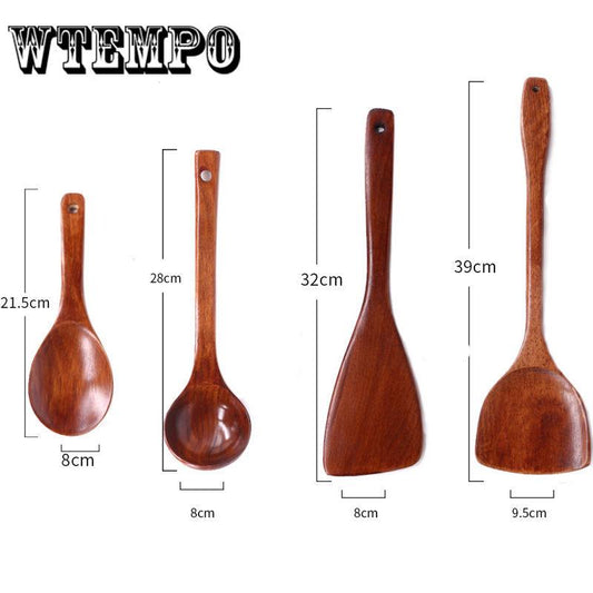 Wood Shovel Pot Bamboo Wood Spoon Square Shovel Cooking Shovel Soup Spoon